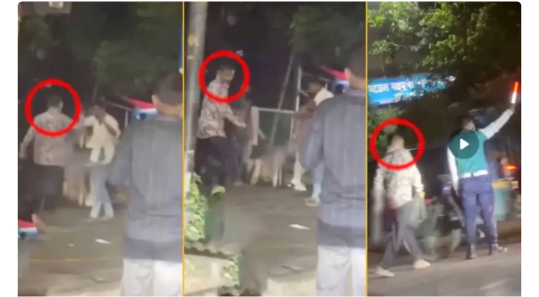 ঢাকা ৩২ নম্বরে পুলিশের সামনেই ছিনতাই