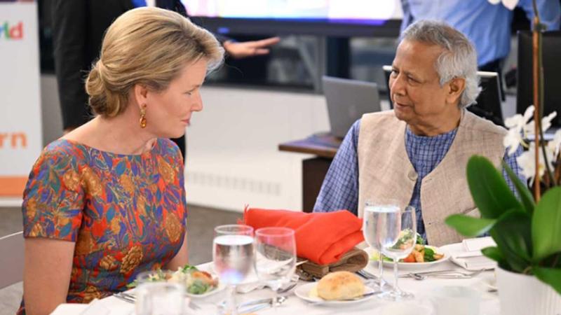 বেলজিয়ামের রানির সঙ্গে সাক্ষাৎ করলেন প্রধান উপদেষ্টা