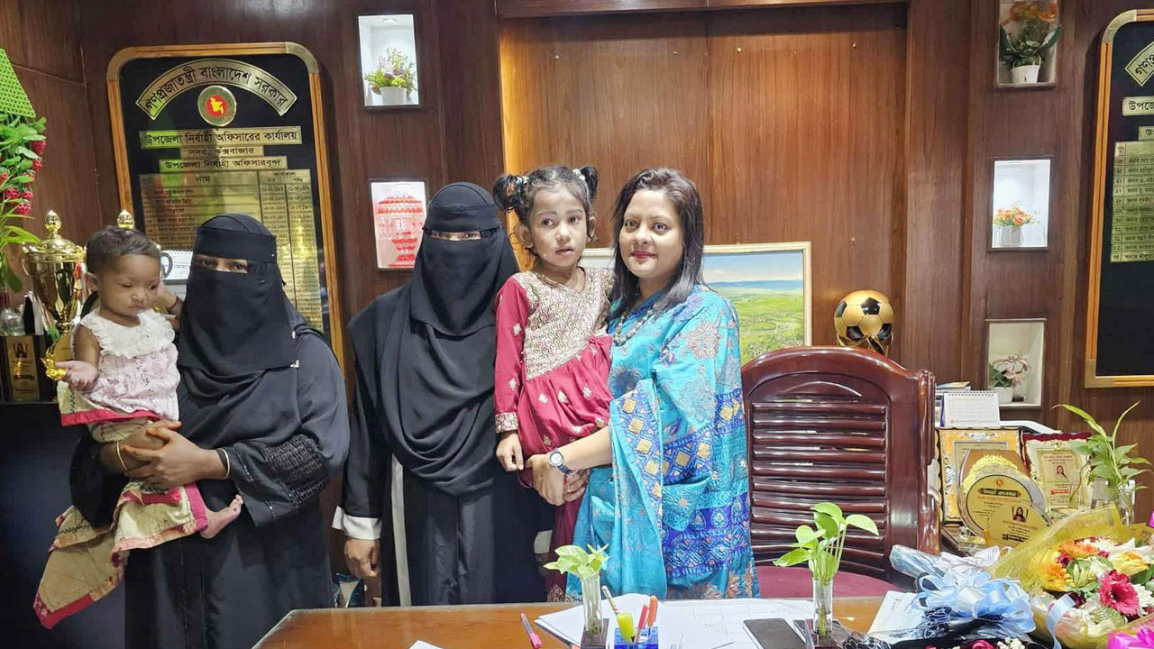 হার্টে ছিদ্র থাকা দুই শিশুর পাশে ইউএনও, করলেন চিকিৎসার ব্যবস্থা